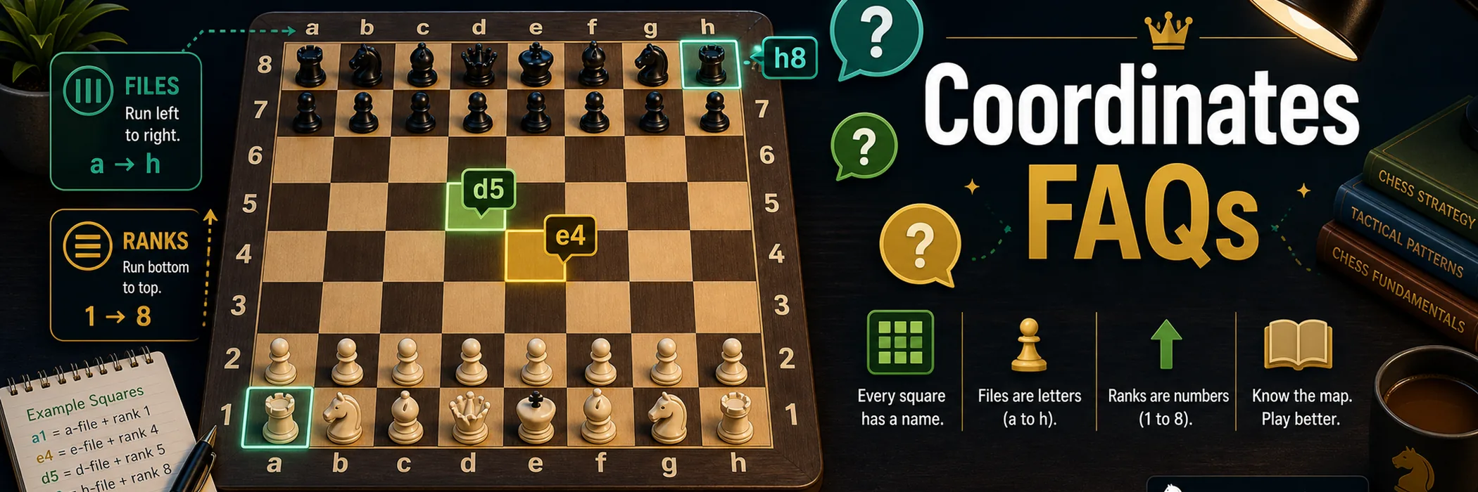 Chess Coordinates Explained FAQs banner