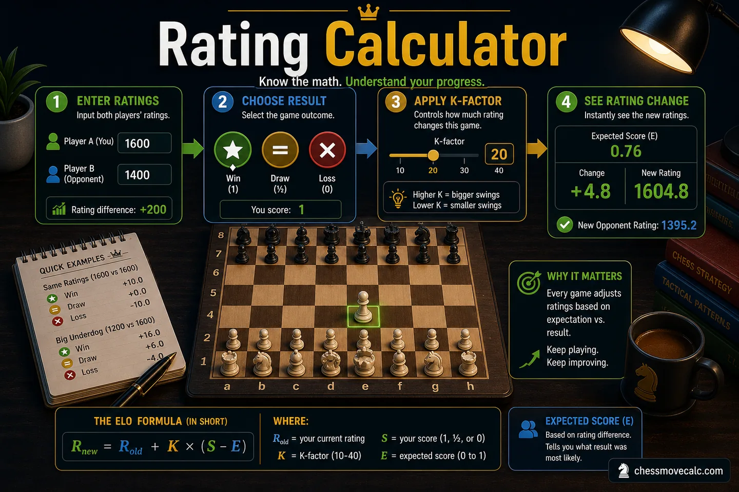 Practical graphic showing when a rating calculator helps and when it becomes overused