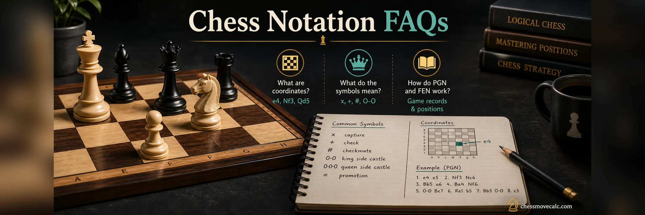 Chess notation FAQs banner
