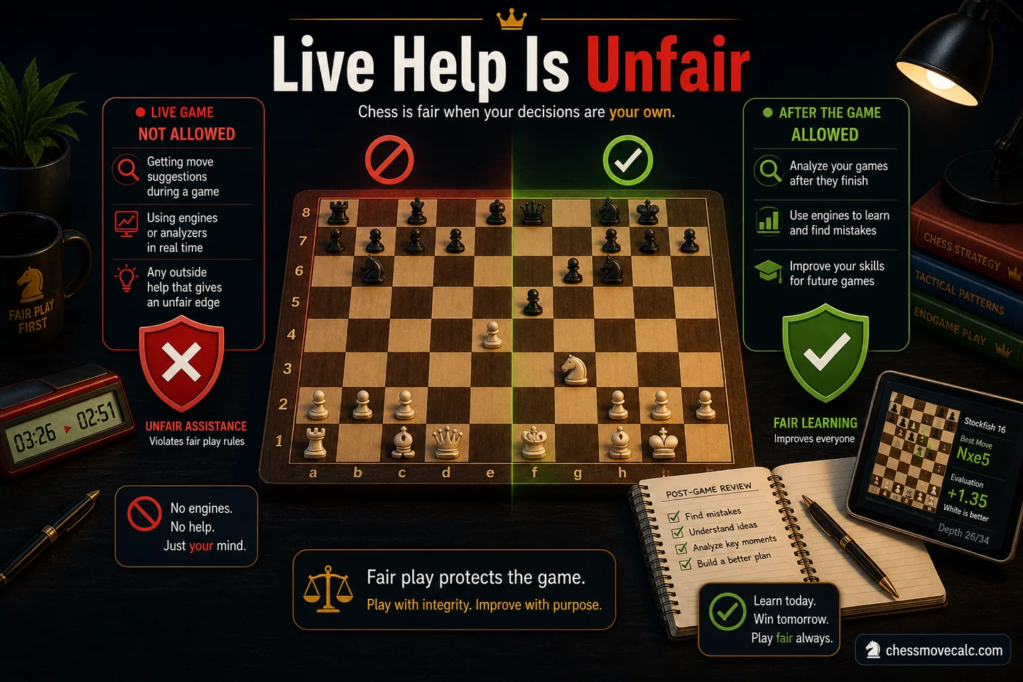 Fair-play graphic showing how subtle assistance still changes decisions